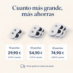 Packs de 10, 20 y 30 parches y precio por parche