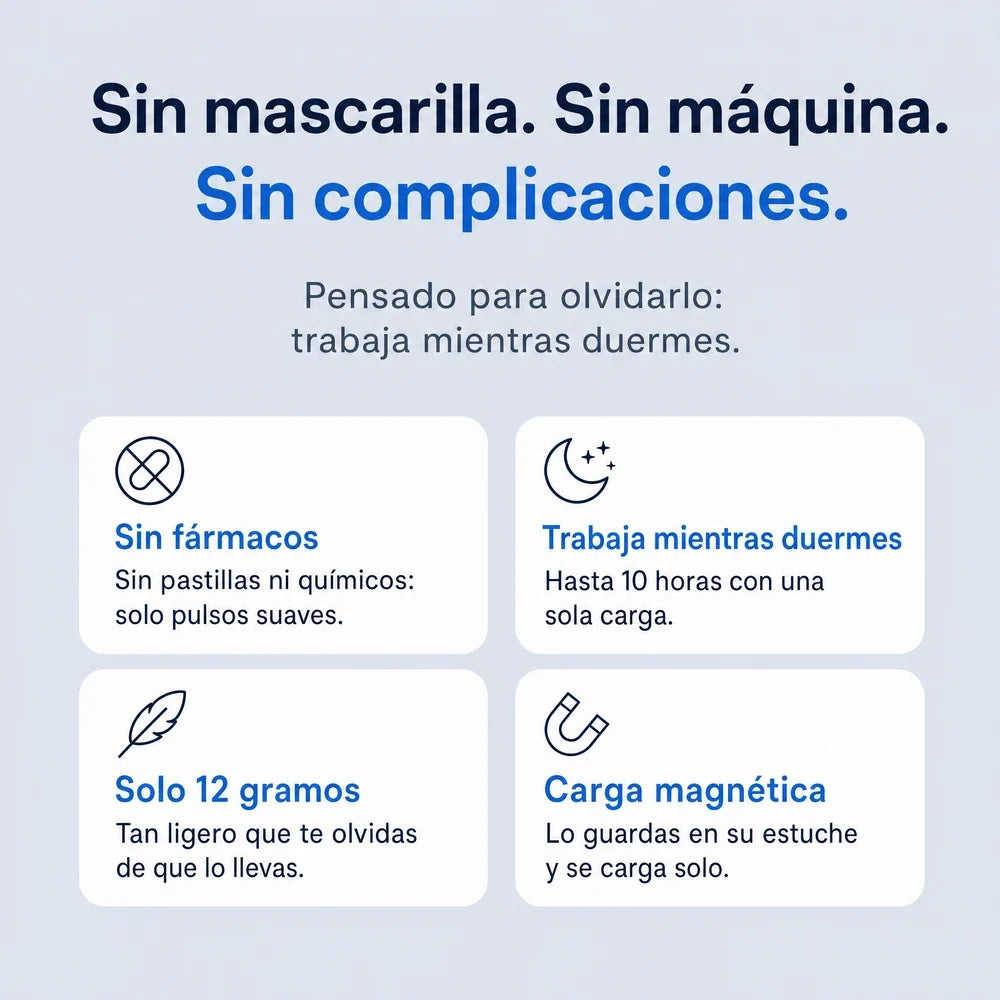 Sin mascarilla, sin máquina, sin complicaciones